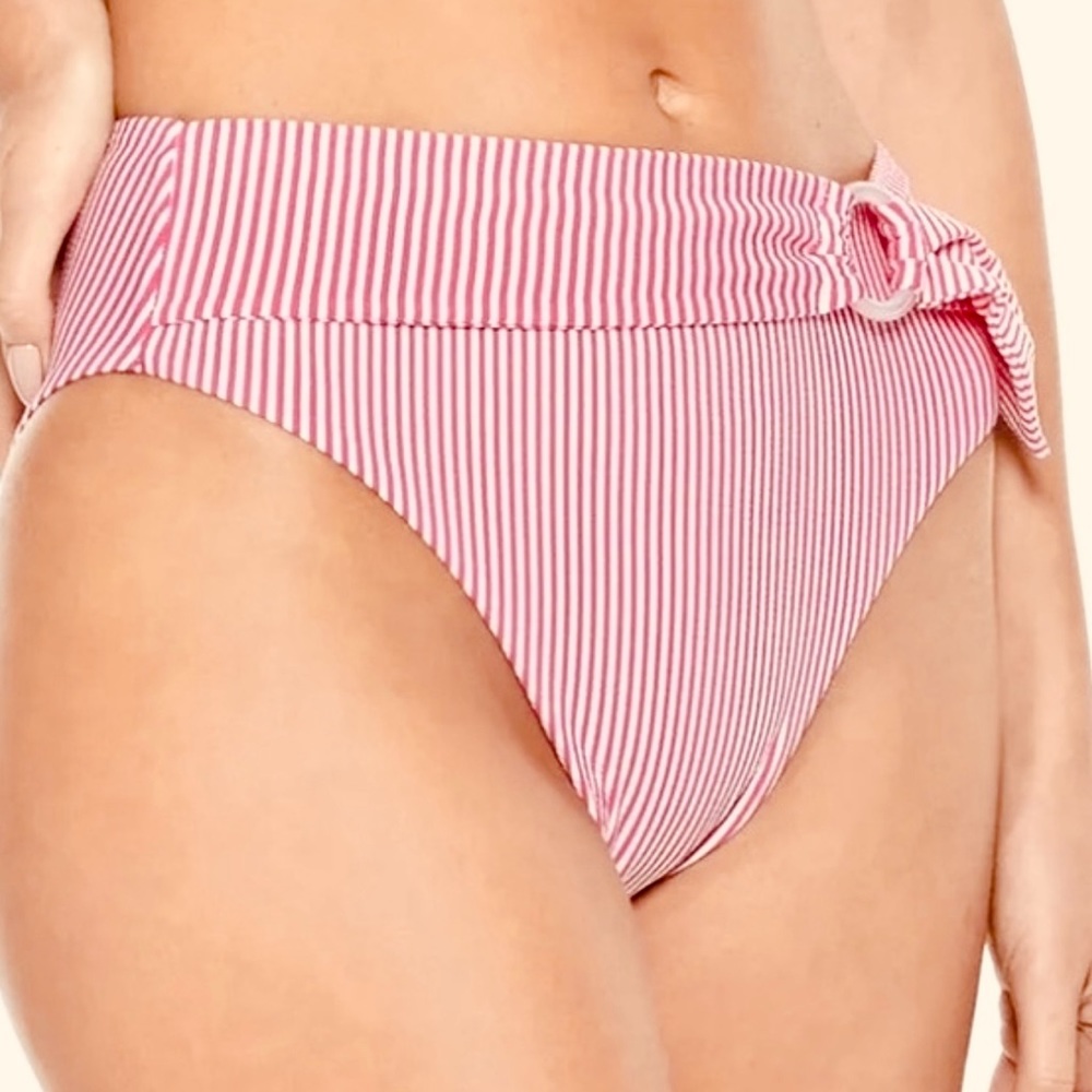 New!!! Onia Anais Belted High Waist Bikini Bottom SMALL